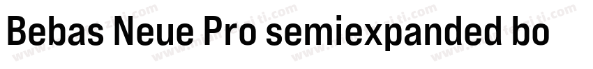 Bebas Neue Pro semiexpanded bold字体转换